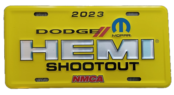 2023 Limited Edition NMCA HEMI Shootout License Plate