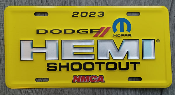 2023 Limited Edition NMCA HEMI Shootout License Plate