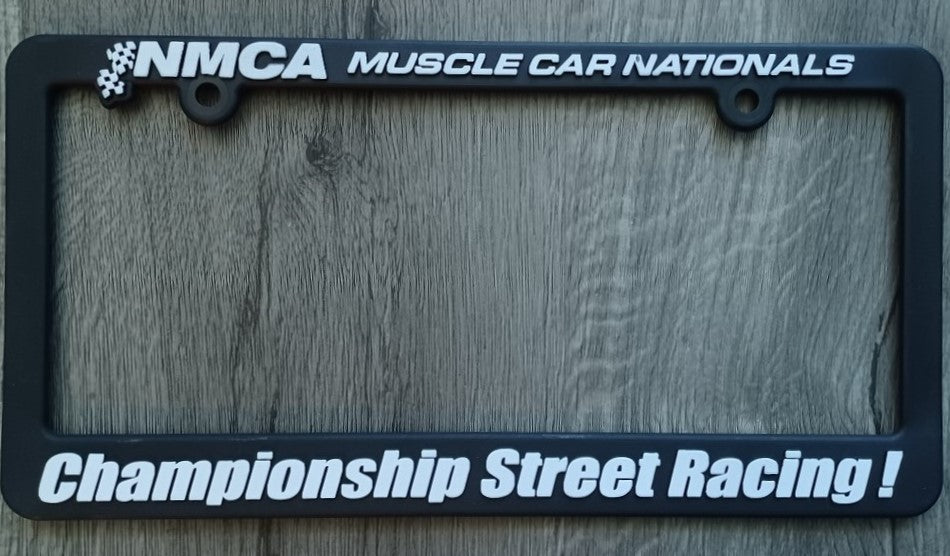Motorsport license plate frame