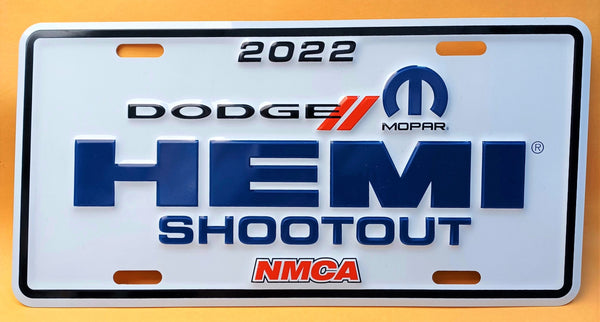 2022 Limited Edition NMCA HEMI Shootout License Plate